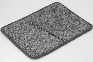 Velurový koberec v metráži Optimize 153 tmavě šedý