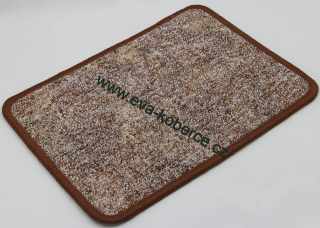 Smyčkový koberec v metráži Sierra 34 hnědo béžový