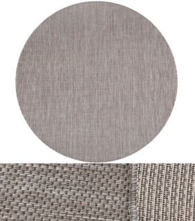 Kulaté kusové koberce Buklé S-A5165 béžové kruh 200cm