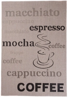 Kusové koberce Buklé 20220 Coffee šedé 200 x 290cm