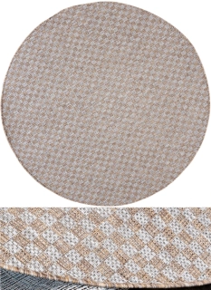 Kulaté kusové koberce Buklé KM-26A šedé 200cm