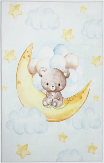 Dětské kusové koberce Medvídek na měsíci r. 80 x 150cm