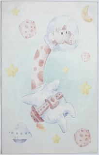 Dětské kusové koberce Žirafa ve vesmíru r. 80 x 150cm