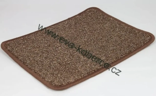 Velurový koberec metráž Amalfi 91 hnědá