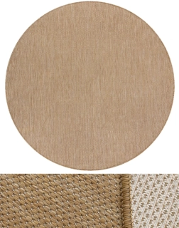 Kulaté kusové koberce Buklé S-A5165 přírodní kruh 150cm