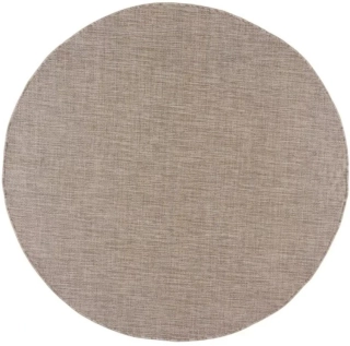 Kulaté kusové koberce Buklé 6365A hnědé 120cm