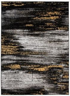 Kusové koberce BCF MY26 černo-žluté rozměr 80 x 150cm