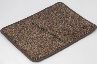 Velurový koberec v metráži Optimize 964 tmavě hnědý