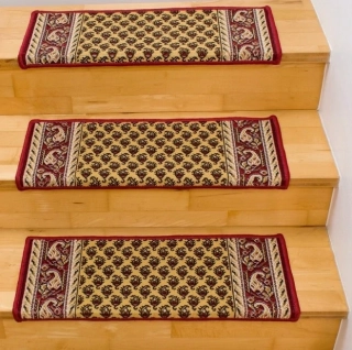 Protiskluzné nášlapy na schody IN25 krémové 77 x 24cm +3cm obdélník