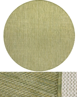 Kulaté kusové koberce Buklé S-A5165 zelené kruh 120cm