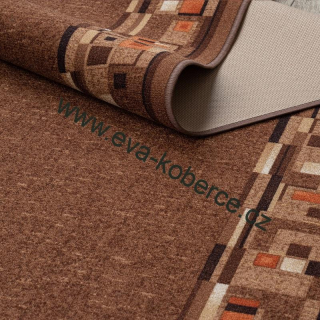 Protiskluzný běhoun Bombay 44 hnědý
