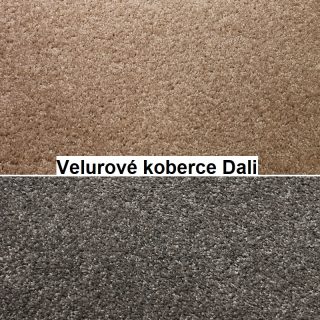 Velurové koberce metráž Dali