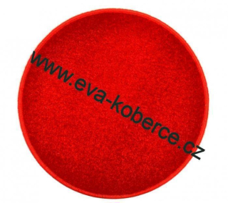 Kusový koberec Eton KRUH červený
