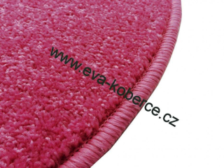 Kusový koberec Eton KRUH růžová