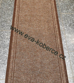 Levný protiskluzný Běhoun Malaga 7058 hnědý