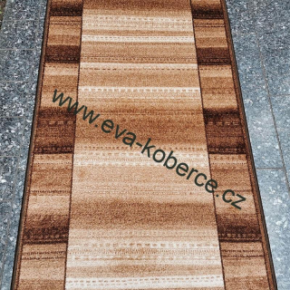 FRIZÉ protiskluzný běhoun Peru 42 hnědý