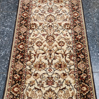 Běhoun Ruta béžový šíře 100cm - Doprodej