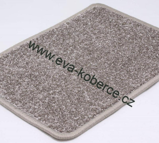 Velurový koberec metrážní Sunset 49 šedo béžový