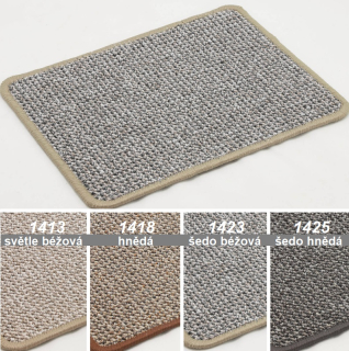 Bytové smyčkové koberce Titan béžové a hnědé