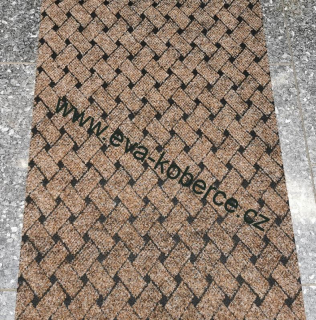 Levné protiskluzné Běhouny Vectra 7764 hnědé šíře 80cm