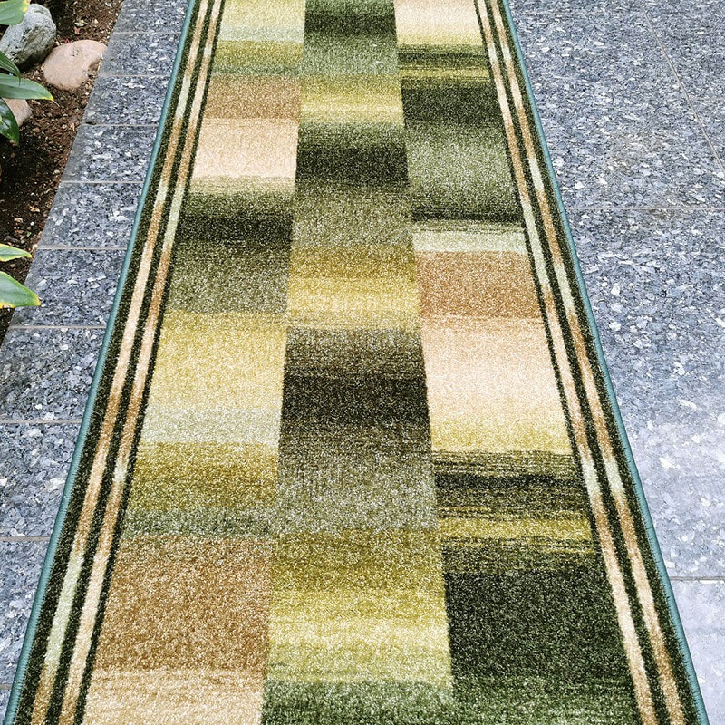 Koberec Běhoun Ikat 29 zelený