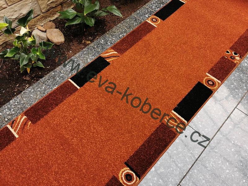 Tkaný běhoun Infinity 32822-8353 hnědý