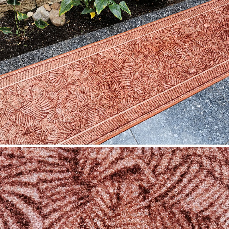 Velurový běhoun Maribo 84 cihlový