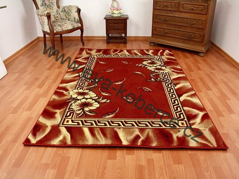 Kusový koberec BCF T15 bordový r. 120 x 170cm