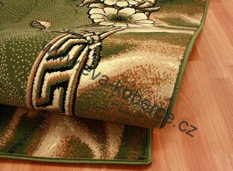 Kusový koberec BCF T15 zelený