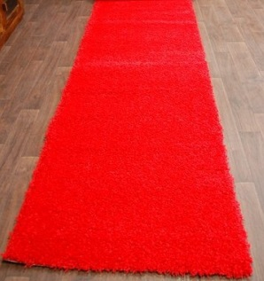 Běhoun Shaggy Parisian červený