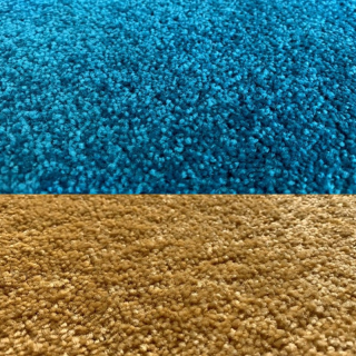 Metrážový koberec Eton LUX tyrkysový šíře 2m