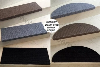 Nášlapy na schody Quick step béžový 80 x 21cm+4cm ohyb - obdélník