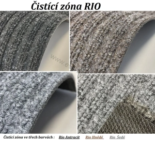 Čistící zóna Rio hnědá šíře 1,50m