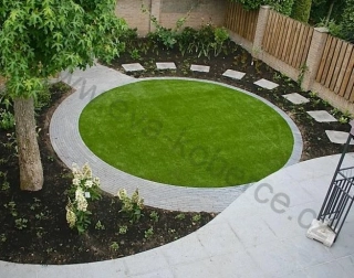 Umělá tráva Bermuda kruh 200cm