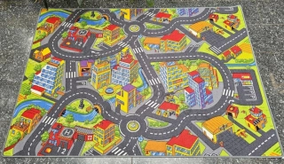 Dětský koberec City Road silnice 165 x 200cm