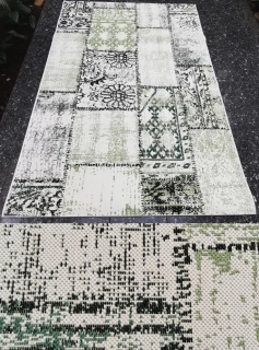 Buklé kusový koberec Star 19072-062 zelený 80 x 150cm