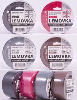 Textilní lepicí páska – hnědá kobercová lemovka 48 mm